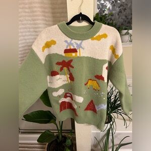 Rare UWOOholic Cozy Landscape Sweater
